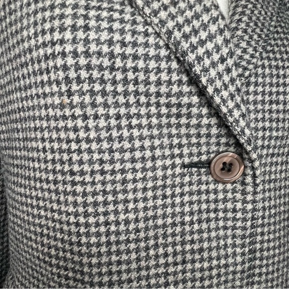 Central Park International Vintage 100% Wool Houndstooth Tweed Blazer Size 8 - Picture 8 of 9